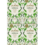 Pukka Herbs Radiance Organic Herbal Tea – 4 Packs (80 Sachets)