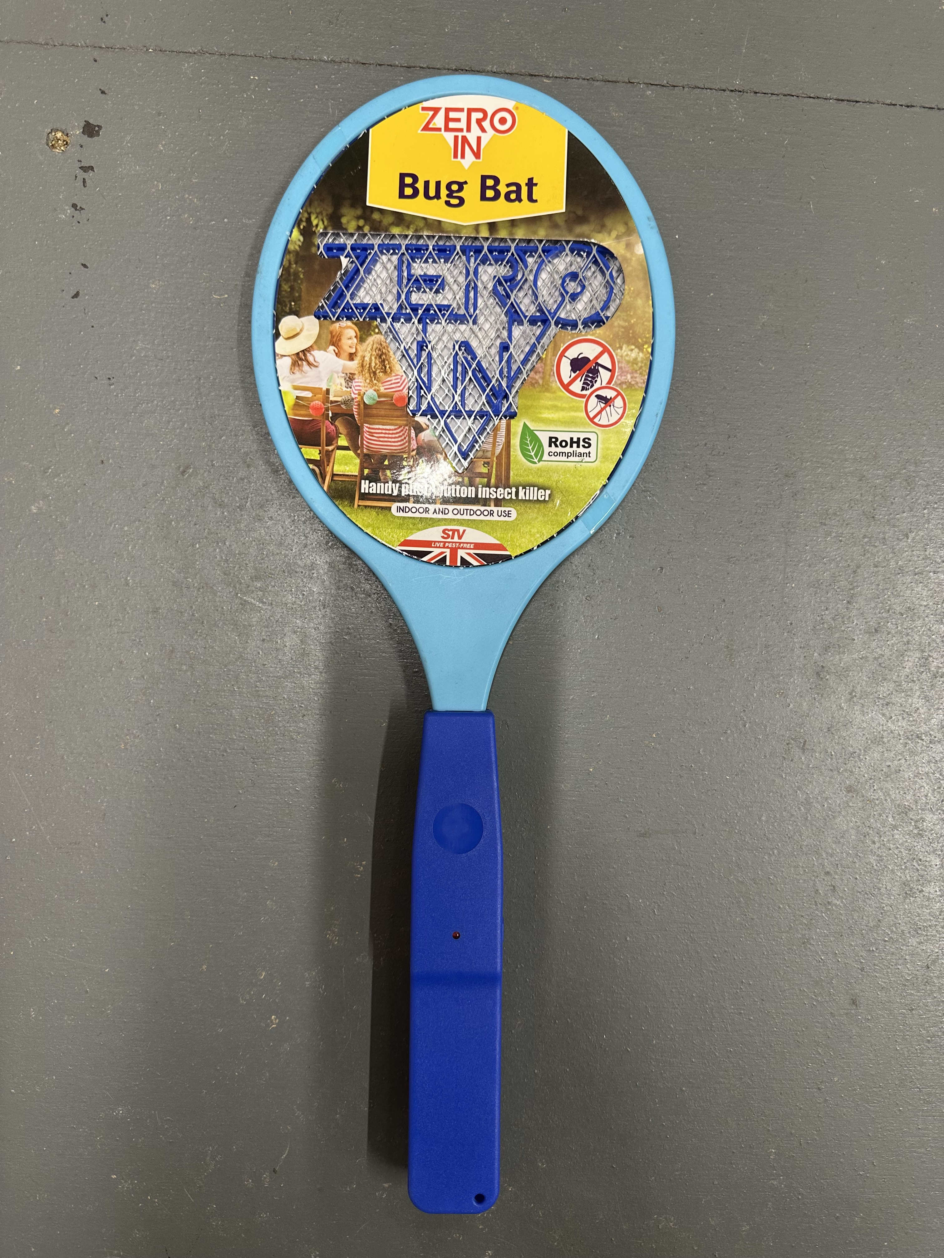 Zero In Bug Bat Electric Fly Swatter - Fly Zapper Racket for Indoor and ...
