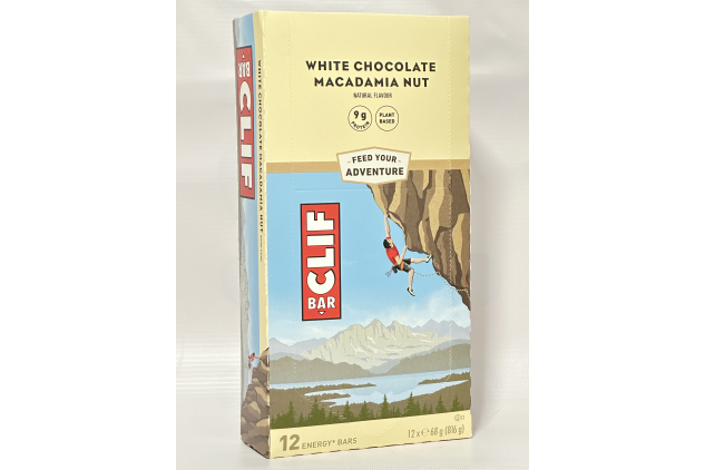 CLIF BAR Energy Bars – White Chocolate Macadamia Nut – Plant Based Protein – 24 x 68g (2 Boxes)