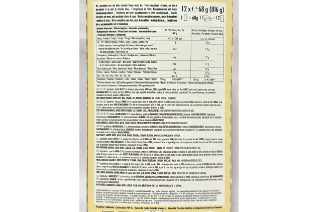 CLIF BAR Energy Bars – White Chocolate Macadamia Nut – Plant Based Protein – 24 x 68g (2 Boxes)