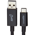 USB-C to USB-A 3.1 Gen 2 Cable – 0.9 m, 10 Gbps Fast Charging Data Cable, Black