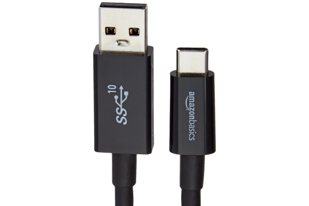 USB-C to USB-A 3.1 Gen 2 Cable – 0.9 m, 10 Gbps Fast Charging Data Cable, Black
