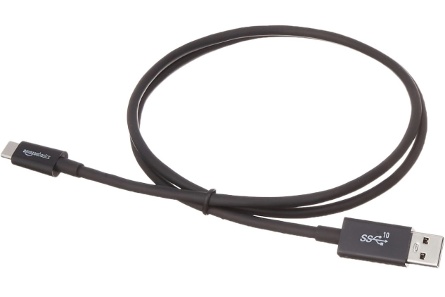 USB-C to USB-A 3.1 Gen 2 Cable – 0.9 m, 10 Gbps Fast Charging Data Cable, Black