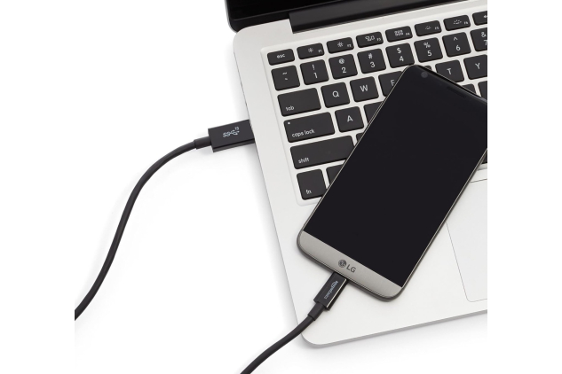 USB-C to USB-A 3.1 Gen 2 Cable – 0.9 m, 10 Gbps Fast Charging Data Cable, Black