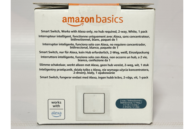 Smart Light Switch 2-Way Wi-Fi Control, Works with Alexa, No Hub Needed, White