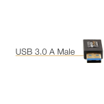 USB 3.0 Cable – Type-A to Micro-B, 1.8m, High-Speed Data Transfer, Black