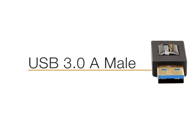 USB 3.0 Cable – Type-A to Micro-B, 1.8m, High-Speed Data Transfer, Black