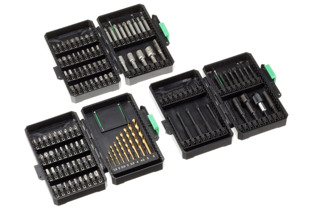 Denali 123-Piece Screwdriver & Drill Bit Set – High-Speed Steel, Impact Ready, Titanium Coated