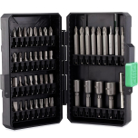 Denali 123-Piece Screwdriver & Drill Bit Set – High-Speed Steel, Impact Ready, Titanium Coated