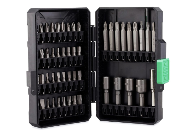Denali 123-Piece Screwdriver & Drill Bit Set – High-Speed Steel, Impact Ready, Titanium Coated