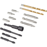 Denali 123-Piece Screwdriver & Drill Bit Set – High-Speed Steel, Impact Ready, Titanium Coated