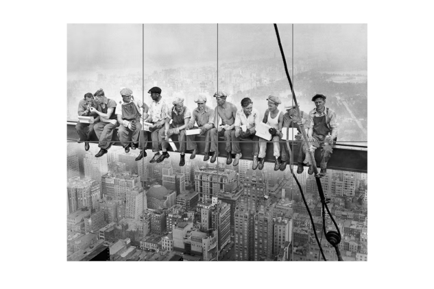Skyscraper New York 1932 Iconic Photo XL Giant Panel Poster (8 Sections) A3 Size