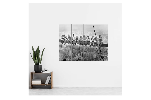 Skyscraper New York 1932 Iconic Photo XL Giant Panel Poster (8 Sections) A3 Size