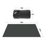 Milestone Camping Thermal Fleece Blanket 150x120cm – Soft 200GSM Polar Fleece, Charcoal