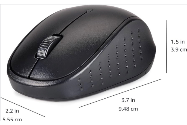 Wireless Keyboard & Mouse Combo (Spanish Layout) – Full Size 2.4GHz USB Set, Black | SEE DESCRIPTION