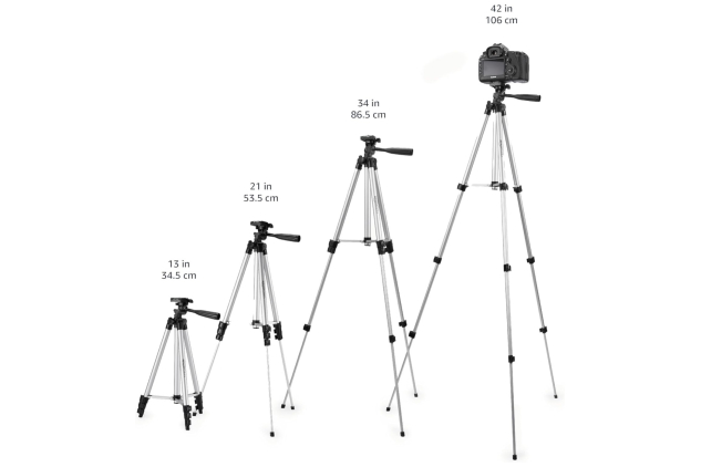 Aluminium Tripod for Smartphone & Camera – 3-Axis Rotation, Carry Bag | 127cm / 50 inch