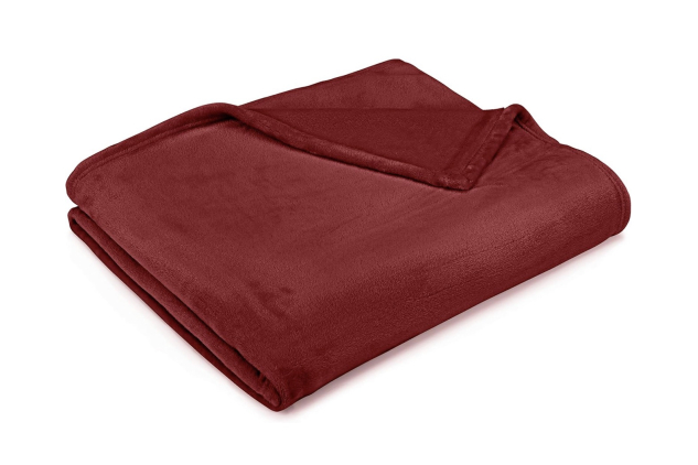 Velvet Plush Throw Blanket – Ultra-Soft Microplush, Warm & Durable | 168 x 229 cm, Burgundy