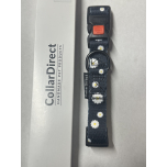 CollarDirect Floral Dog Collar Nylon Pattern Flower Print Adjustable Pet Collars for Dogs Black 12 - 16 Inch