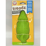 Arm & Hammer Treadz Large Gator Dental Chew Toy for Dogs | Natural Rubber | Baking Soda Infused