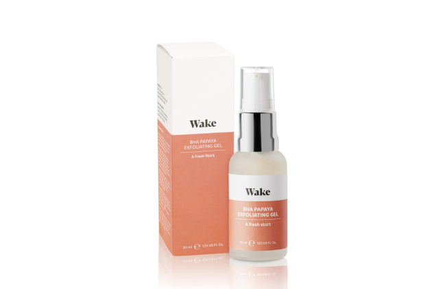 Wake Skin Care BHA Papaya Exfoliating Gel – Pore Cleansing Face Exfoliator – 30ml
