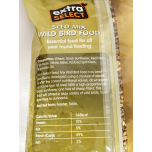 Extra Select Wild Bird Seed Mix – 6 x 1kg (6kg Total) | High-Energy All-Year Bird Feed with Black Sunflower Seeds, Wheat & Millet