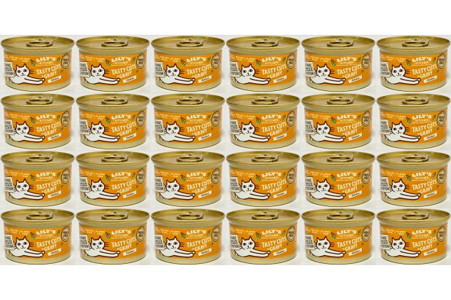 Lily’s Kitchen Adult Wet Cat Food – Chicken Tasty Cuts in Gravy | Grain-Free | 24 x 85g Tins