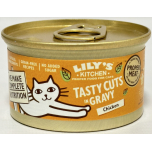 Lily’s Kitchen Adult Wet Cat Food – Chicken Tasty Cuts in Gravy | Grain-Free | 24 x 85g Tins