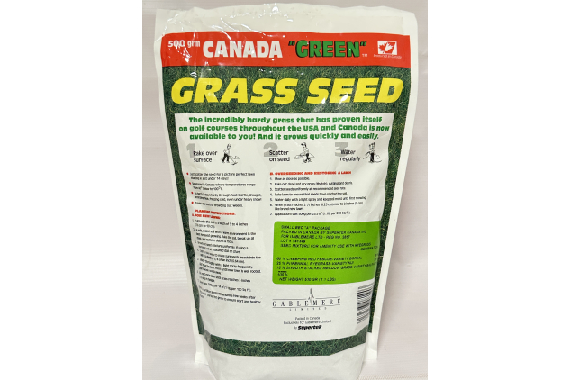 Canada Green Grass Seed 1KG (2 x 500g Bags) | Fast-Growing, All-Season Lawn Repair & Patch Seed