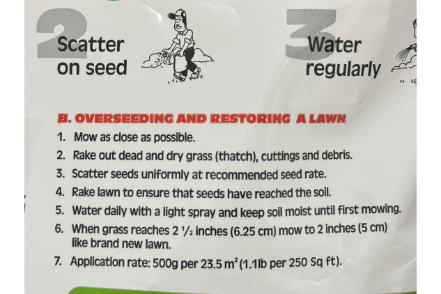 Canada Green Grass Seed 1KG (2 x 500g Bags) | Fast-Growing, All-Season Lawn Repair & Patch Seed