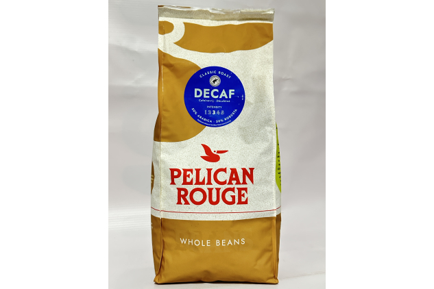Pelican Rouge Decaffeinated Whole Coffee Beans | Classic Medium Roast | 1kg Bag