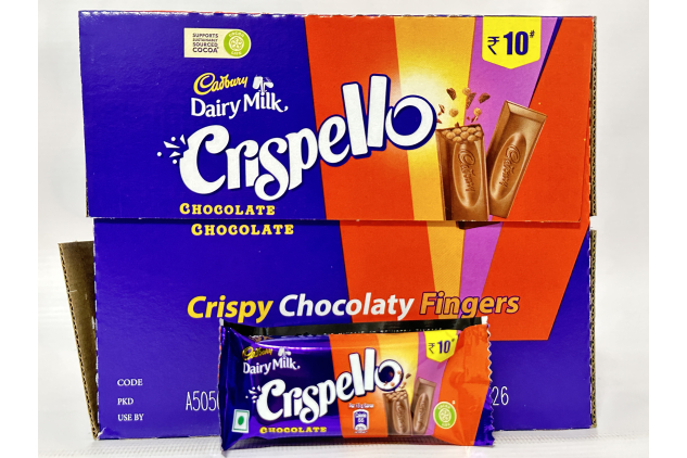 Cadbury Dairy Milk Crispello Chocolate Finger Bars – With Crispy Biscuit Balls – 40 x 13g | Share Box Snack Pack