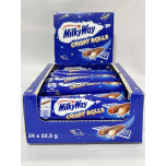 Milky Way Crispy Rolls – Milk Chocolate Wafer Snack Bars – 24 x 22.5g