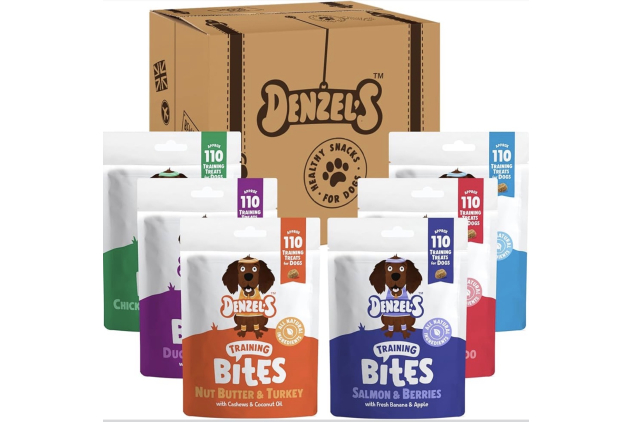 Denzel’s Dog Treats Training Bites – Mixed Variety Pack (6 x 100 g) | All-Natural, Grain-Free, Low-Calorie Snacks for Dogs