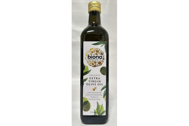 Biona Organic Extra Virgin Olive Oil – 750ml | Cold Pressed Mediterranean Olive Oil | Rich Fruity Flavour