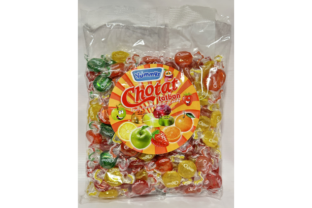 Fruit Flavoured Hard Candy – 1kg Bulk Bag | Assorted Fruit Sweets | Individually Wrapped | Halal