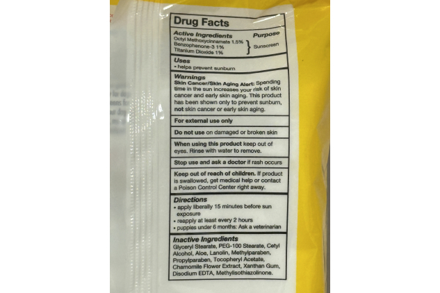 Petkin Doggy Sunwipes SPF 15 | Sunscreen Wipes for Dogs | 20 Jumbo Wipes | Vanilla Coconut Scent