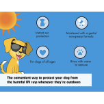 Petkin Doggy Sunwipes SPF 15 | Sunscreen Wipes for Dogs | 20 Jumbo Wipes | Vanilla Coconut Scent