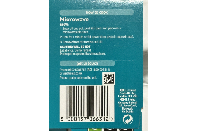 Heinz Beanz Snap Pots – 6 Packs of 4 (24 x 200g) | Past BBE