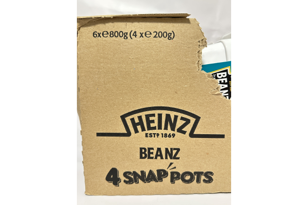 Heinz Beanz Snap Pots – 6 Packs of 4 (24 x 200g) | Past BBE