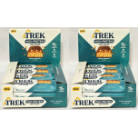 TREK High Protein Low Sugar Choc Caramel Bars | 24 x 55g | Plant-Based Protein Snack | High Fibre | Natural Ingredients