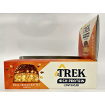 TREK High Protein Low Sugar Choc Peanut Butter Bars | 12 x 55g | Plant-Based Protein | High Fibre | Natural Ingredients