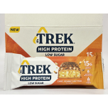 TREK High Protein Low Sugar Choc Peanut Butter Bars | 12 x 55g | Plant-Based Protein | High Fibre | Natural Ingredients