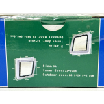 Classic Cat Flap Door – 4-Way Manual Locking | Weatherproof Pet Door for Cats | BLACK | 28.5 × 24.5 × 5.5 cm (XL)