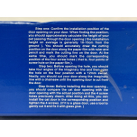 Classic Cat Flap Door – 4-Way Manual Locking | Weatherproof Pet Door for Cats | BLACK | 28.5 × 24.5 × 5.5 cm (XL)