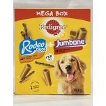 Pedigree Mega Box Dog Treats – Rodeo Duos & Jumbone Medium – 780g