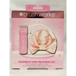 Brushworks Overnight Hair Treatment Set | Satin Hair Turban & Oil Applicator | Vegan & Cruelty-Free