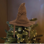 Hallmark Hogwarts Sorting Hat Christmas Tree Topper | Official Harry Potter Decoration | Brown
