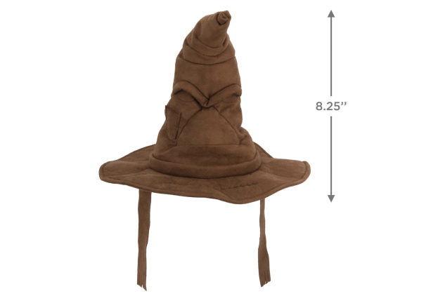 Hallmark Hogwarts Sorting Hat Christmas Tree Topper | Official Harry Potter Decoration | Brown