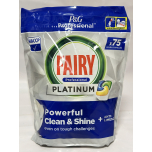 Fairy Professional Platinum All in One Dishwasher Tablets – Lemon – 75 Capsules | Powerful Clean & Shine
