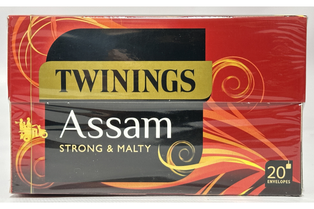 Twinings Assam Black Tea – 80 Teabags (4 x 20 Envelopes) | Strong & Malty